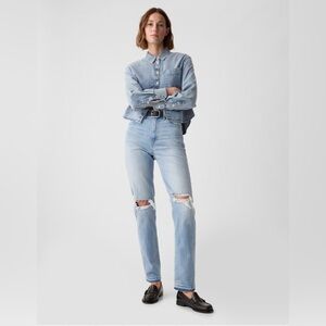Gap High Rise Cheeky Straight Jeans - Petite